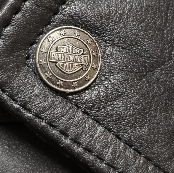 Vintage Harley Davidson Leather Motorcycle Jacket D Pocket 44 - Picture 3 of 15